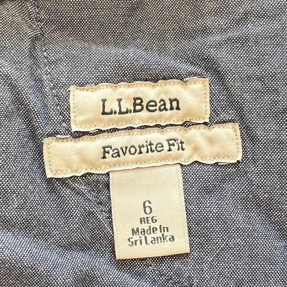L.L. Bean Favorite Fit Gray Corduroy Straight Leg Pants Size 6 - Picture 7 of 8